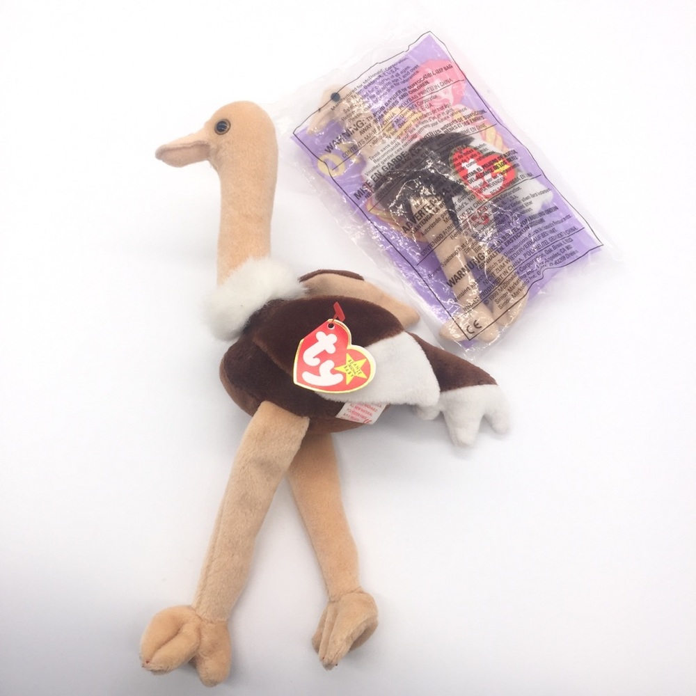 Ty Beanie Babies Stretch the Ostrich Bundle